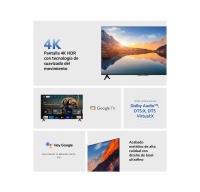 Xiaomi TV A 50 2025,Pantalla 4K HDR,Dolby Audio™, DTS:X, DTS Virtual:X,MEMC - details 1