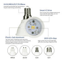 6PCS Bombillas LED GU10 220V MR16 Lámpara De Corn 3W 6W 9W 12W E27 E14 Iluminación Doméstica Ángulo De Haz 120° Certificación CCC Ce ROHS - details 6