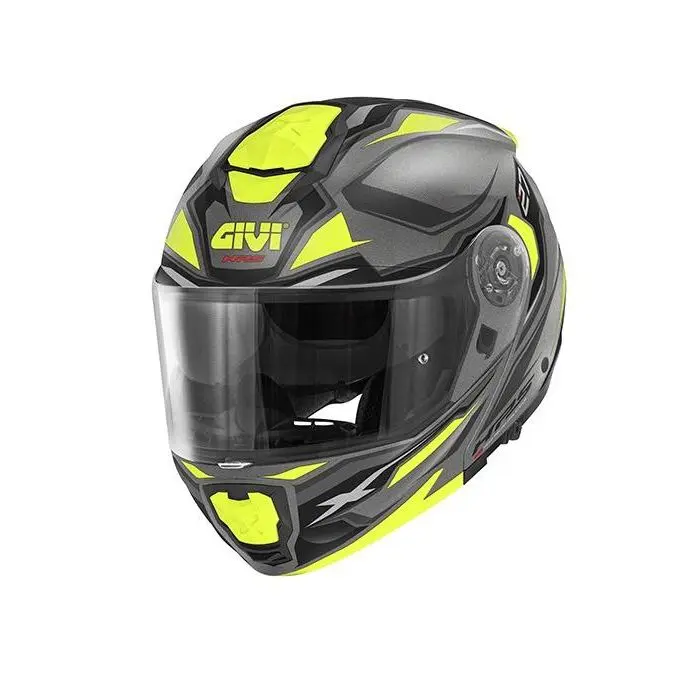 Casco Modular Givi X27 Dimension Titanio Fluor - 1