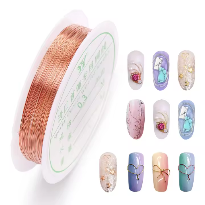 Hilo De Cobre Para Joyería Resistente Al Envejecimiento Hilo De Artesanía Para Joyería Y Creaciones Artísticas Suministros De Metal Para Manualidades - 1