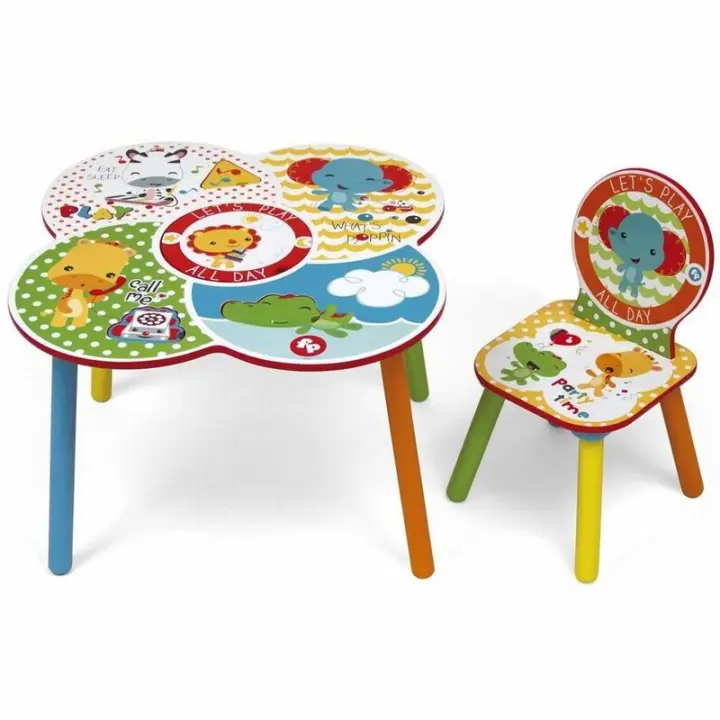 Arditex Set de Mesa y Silla Colorido para Niños Conjunto Infantil Resistente - 1