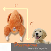 Nueva Juguete De Perro Interactivo En Forma De Pavo Felpa Suave Y Duradera Juguetes De Halloween Para Mascotas Seguros Para Morder Y Masticar - details 1