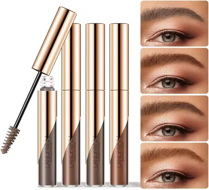 Gel para cejas, tinte/tinte semipermanente para cejas, resistente al agua y al sudor, de secado rápido (marrón oscuro) - 1
