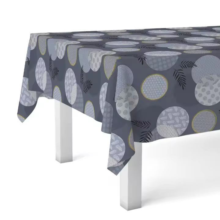 Valentia Home Mantel Hule Lins  Mantel Estampado Antimanchas  Mantel Repelente de Agua  Mantel Protección Mesa  Mantel al Corte para Comedor o Cocina  Varios tamaños  Mantel Rectangular y Redondo al Corte - 1