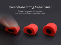 KZ 3Pares (6pcs) De Almohadillas De Memoria De Espuma Aislantes De Ruido Para Auriculares Intraauriculares Compatible Con KZ ZSX EDXPro PR3 - details 4