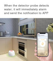 Detector De Fugas Inteligente WiFi Tuya Con Alarma De Inundación Y Alertas En Tiempo Real Compatible Con Alexa Y Google Home - details 2