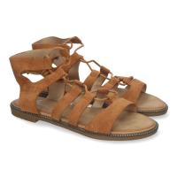 Sandalias de Verano para Mujer, Planas Cierre de Cordones tipo gladiador negro o camel - details 1