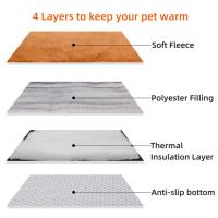 Almohadilla Calentante Para Mascotas Auto-Heat Caniche Sillín De Invierno Térmico Impermeable Para Ancianos Perros Gatos - details 3