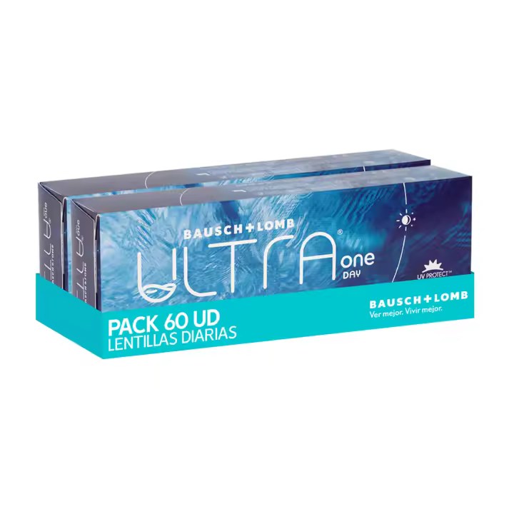 2X ULTRA ONE DAY BAUSCH + LOMB lentillas diarias esféricas Desechables – 30 Unidades | Lentes de contacto | 8.6 BC | 14.20 DIA| Advanced MoistureSeal | Tecnología ConfortFeel | Confort e Hidratación Avanzada - 1