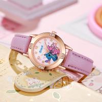 Reloj De Cuarzo Anime Pointer Para Niños Lilo & Stitch Regalo De Vacaciones Reloj Infantil Con Marcas Arábigas Y Cierre De Correa De Cuero - details 6