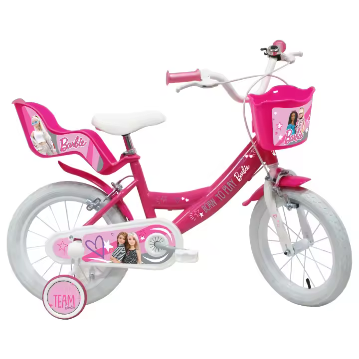 VItalgym Bicicleta Infantil de Niñas 14" Barbie - 1