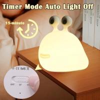 Luz Nocturna De Silicona Suave Con Sensor Táctil Para Dormitorio Animal Lindo Lámpara De Noche Para El Hogar Luz LED Moderna - details 4