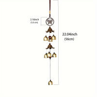 Campana De Metal Doble Colgante Para Decoración De Pared Hogar Patio Cuerda De Alambre De Acero Inoxidable Estilo Moderno Regalo Para Amigo - details 1