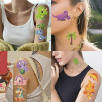 10PCS Tatuajes Temporales Para Niños Dinosaurio Cartoon Impermeables Etiquetas De Armadura De Tatuaje Divertidos Para Fiestas - details 9