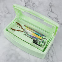 Caja De Desinfección Para Uñas 1pcs Herramienta De Uñas Plástica Blanca Estéril Para Aparatos De Acero Metal Tijeras Y Pinzas - details 11