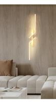 Lámpara De Pared Moderna Minimalista Creativa Con LED Para Dormitorio Sala De Estar Sofá TV Iluminación Ambiental En Oro - details 7