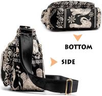 Elephant Women's Crossbody Bag-Elegant Men's Handbag-Nylon Crossbody Bag-Crossbody Bag for - details 1
