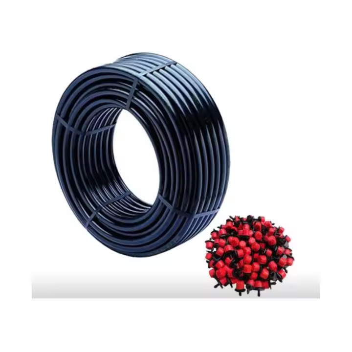 Suinga Tubo de Goteo 16mm X 100m Negro + 100 Goteros Regulables - 1