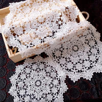 Mantelera De Encaje Con Bordado De Flores Resistente Al Calor 20/30/40cm Cojín Para Taza Decoración De Hogar Para Bodas Y Fiestas Moderno - details 2