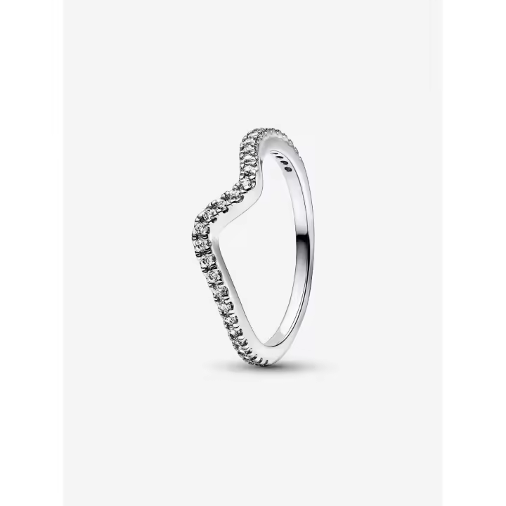 Pandora - Anillo de Ola Brillante - Plata de Lei - 1