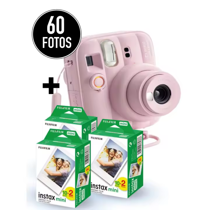 PACK Cámara instantánea INSTAX MINI 13 + 60 PELÍCULAS INSTAX MINI- FUJIFILM - 1
