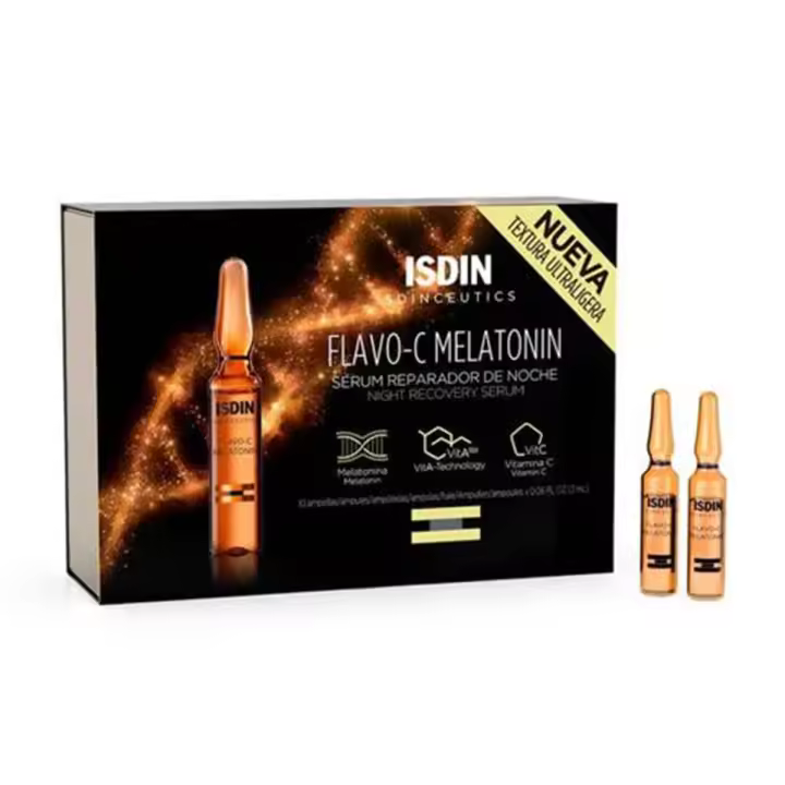 ISDIN FLAVO-C MELATONIN SERUM REPARADOR DE NOCHE 10UN - 1