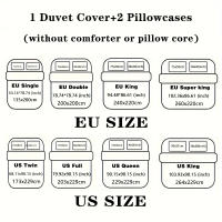 Juego De Cama 3 Piezas Estilo Espacial Con Patrón De Astronauta Y Cielo Estrellado Funda De Edredón Y 2 Fundas De Almohada Poliéster Cómodo Set De Cama - details 12