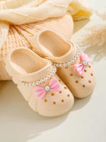 Zapatillas De Hadas Para Niñas Clogs Transpirables Con Accesorios De Lazo Zapatos De Jardín Antideslizantes Para La Playa Zapatillas De Verano Para Niñas - details 7