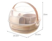 Juego de vajilla de plástico portátil de 36 piezas para picnic y Viajes, juegos de vajilla duraderos, de gran capacidad para acampar, juego de vajilla irrompible para Cocinar en camping - details 0