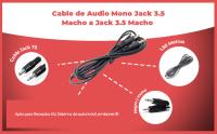 Banner - Cable de audio mono jack 3.5 macho