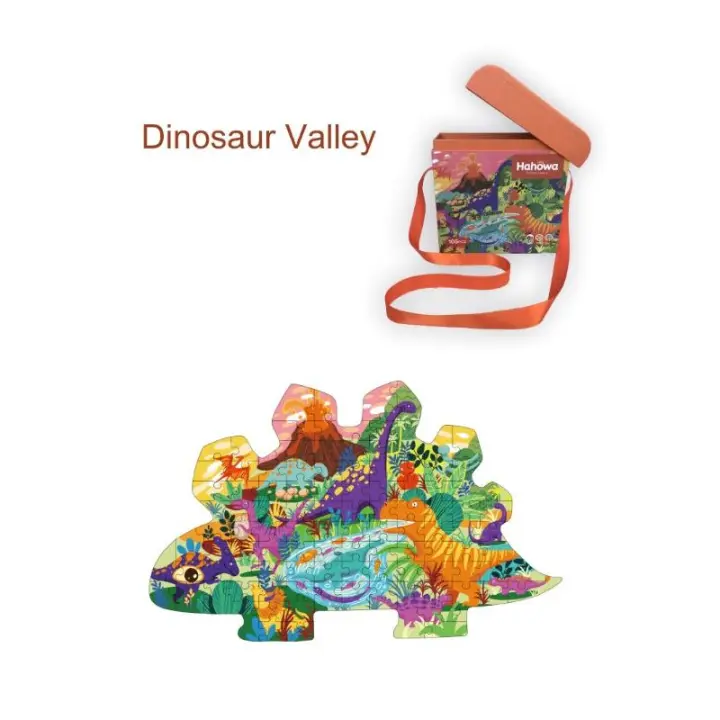 BP Puzle Valle Dinosaurios 105 Piezas Forma Original de Dinosaurio - 1