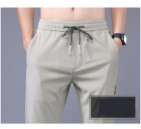 Pantalones Casuales Para Hombre MINGYU Primavera Verano Ultradelgados Estilo Recto Cintura Media Stretch Color Caqui Ajustados - details 13