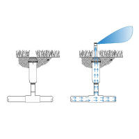 Regolera De Jardín Ajustable De 0 a 360 Grados Con Tornillo Femenino De 1/2" Repuesto Para Riega Máscara De Riego Para Parque Campo Y Jardín Material Plástico - details 4