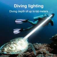 Linterna Frontal Profesional Para Natación 100m Luz Fuerte Submarina Interruptor Magnético Impermeable IPX8 Lámpara Frontal Magnética Para Actividades Acuáticas - details 0