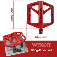 Pedales De Bicicleta De Montaña BUCKLOS Ultraligeros De Nylon Con Rodamientos Sellados Para MTB Y Carretera Accesorios De Bicicleta Color Variado Peso Approx. 365g - details 6