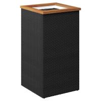 vidaXL Jardinera de ratán sintético negra Dimensiones 40 x 40 x 40 cm,  40 x 40 x 80 cm,  80 x 40 x 40 cm y mas - details 3