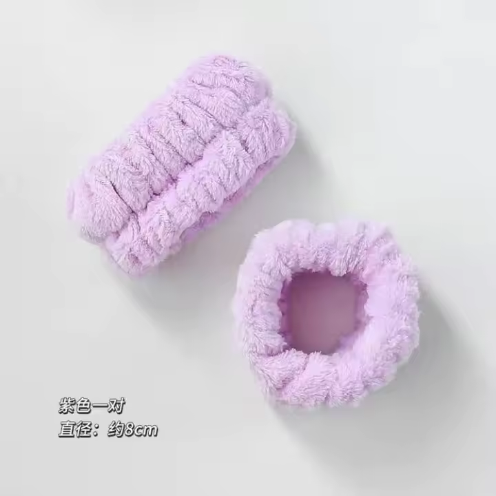 2pcs Bandas De Absorción De Agua Para Rostro Y Muñeca Deporte Sudoración Secado Rápido Protector De Humedad Guantes De Manga Larga Material SMS Resistente Al Agua - 1