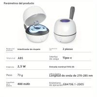 Caja De Desinfección Portátil Para Chupetes Sarmocare Recargable Desinfecta En 180 Segundos Material ABS USB - details 0