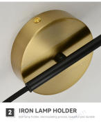 Lámpara De Pared LED Para Dormitorio Y Sala De Estar Iluminación Moderna Simplicidad Decorativa Para Hogar Adecuada Para Corredor Estudio Y Foyer - details 4