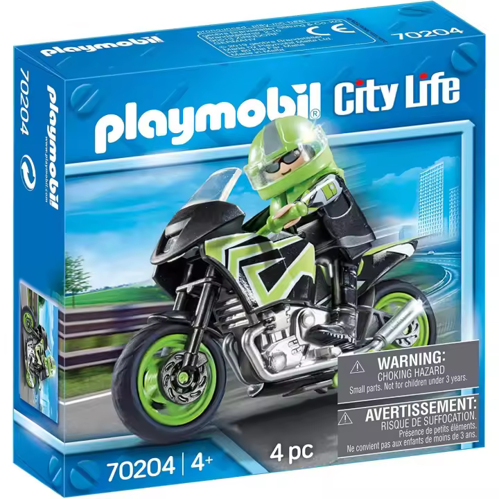 PLAYMOBIL 70204 MOTO VERDE - 1