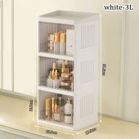 Caja De Organización Para Cosméticos Plegable Con Dos Puertas Sin Montaje Requerido Caja De Almacenamiento Para El Hogar Y Baño Capacidad Alta De 120L Estilo Moderno Ecológico - details 9