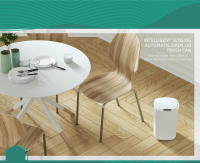 Bandeja Eléctrica Impermeable De 12L Blanco Para Cocina Y Baño Con Sensor Inteligente Recipiente De Basura Automático - details 0