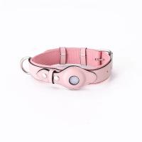 Collar De Cuero Para Perro Con Diseño De Lujo Ajustable Con Porta-Airtag Para Posicionamiento Cuello Del Gato Accesorios De Moda Para Mascotas - details 13
