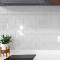 24PCS Pegatinas De Cerámica Gruesa Para Pared PET Impermeables Adhesivas Para Cocina Y Baño Decoración De Casa Estilo Cristal - details 10