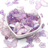Talares De Acrílico Morado 20g Para DIY Joyería Pulseras Collares Cadenas De Llaves Accesorios Forma Corazón 10mm - details 1