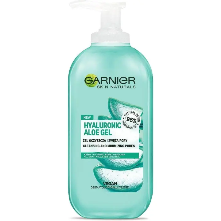 Garnier Gel Limpiador Aloe Hialurónico para Todo Tipo de Piel 200 Ml - 1