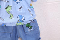 Ropa De Verano Para Bebés Niños Y Niñas Conjunto De 2 Piezas Camiseta Y Shorts Estilo Casual Con Diseño De Dibujos Animados Talla Ajustada Para Edades 4-6 Años - details 20
