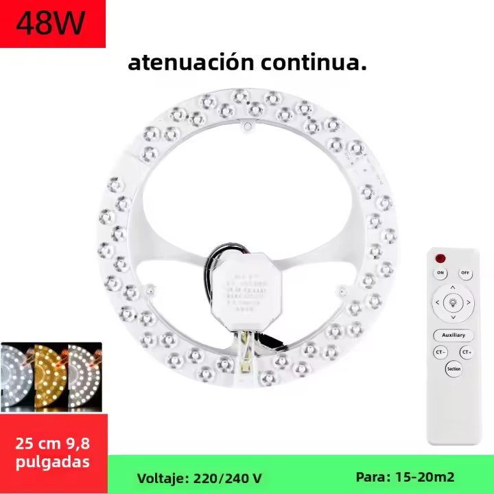 Luz De Techo LED Panel 48W 96W 120W Módulo Redondo Reemplazo Sin Escala Dimmable AC220V-240V Fuente De Alimentación Energía-Eficiente - 1