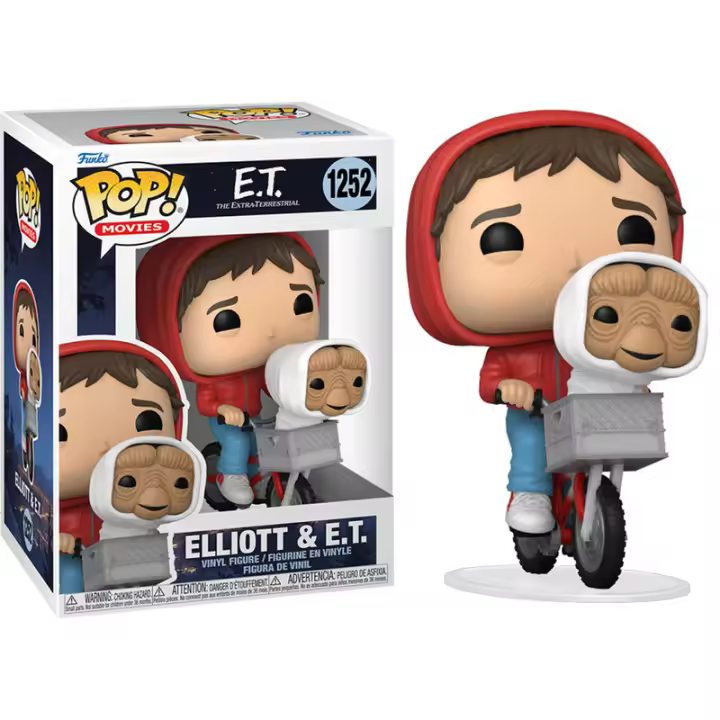 Figura Pop Elliott & E.T. E.T. The Extra-Terrestrial-Figura de Vinilo Coleccionable - Idea de Regalo- Mercancia Oficial - Juguetes para Niños y Adultos - Movies Fans - Muñeco para Coleccionistas y Exposición - 1