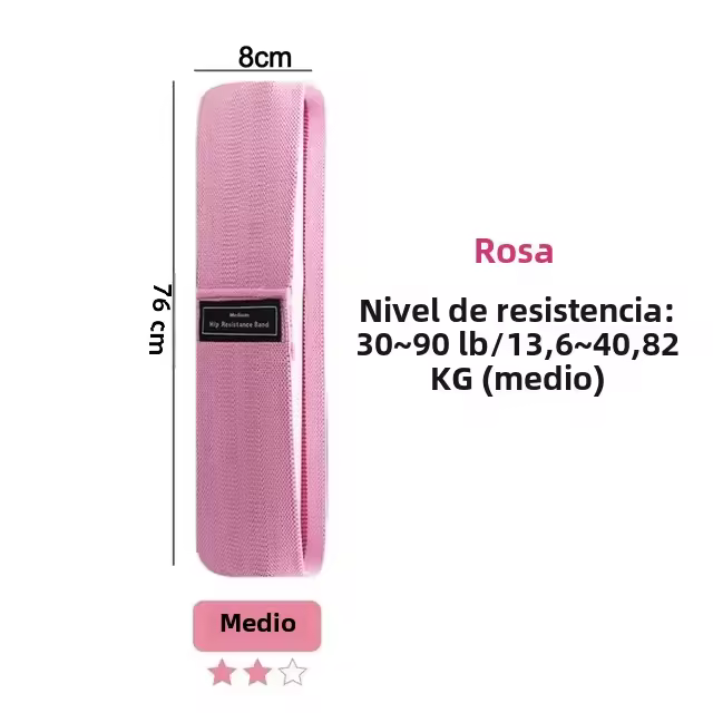 Banda De Resistencia Para Yoga Y Pilates Elasticidad Ajustable Para Entrenamiento De Hips Y Piernas Equipo De Gimnasio Para Ejercicios En Casa - 1